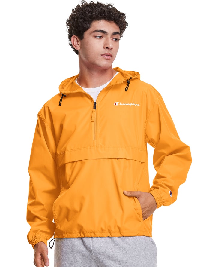 Champion Jas Heren - Geel - Packable Script Logo ( 091758-JXY )